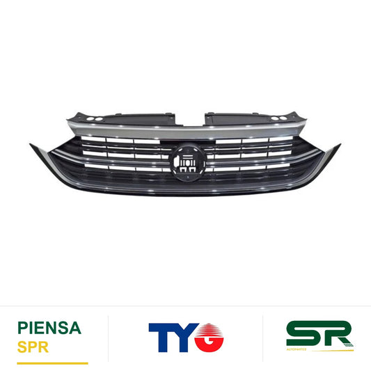 PARRILLA CON MOLDURA CENTRAL SUPERIOR CROMADA VOLKSWAGEN JETTA 2022-2024 Y TYGU TYG