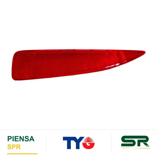 REFLEJANTE TOYOTA TRASERO YARIS 2012 2014 3 5P IZQUIERDO TYG 17 5306 00 1N