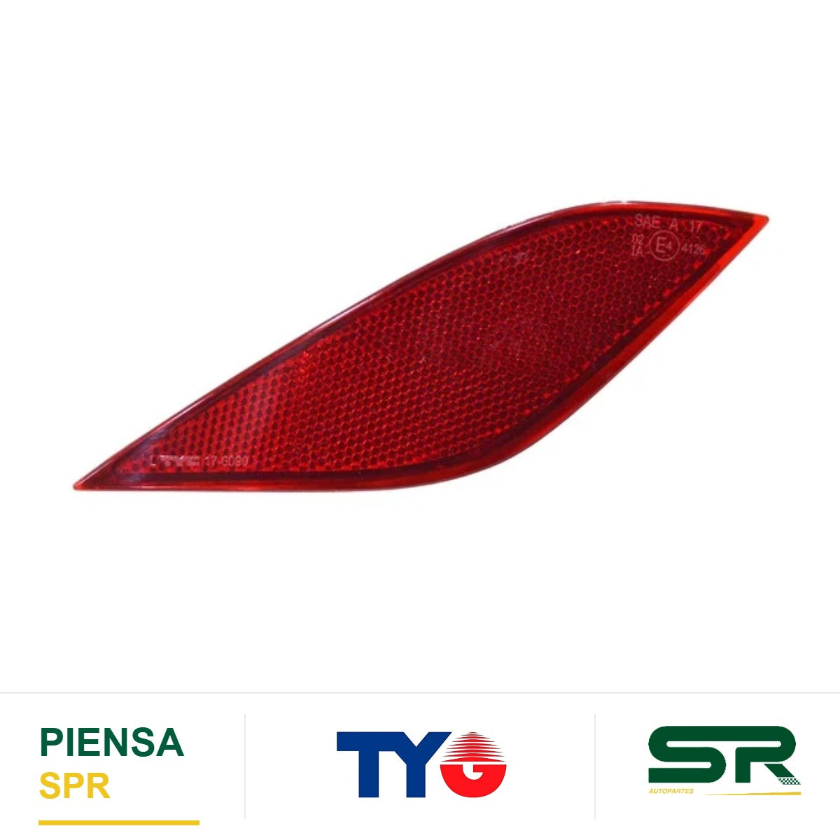 REFLEJANTE TOYOTA TRASERO PRIUS 2019 2022 4P IZQUIERDO TYG 17 6090 00 9N