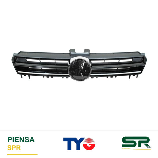 PARRILLA CON MOLDURA CROMADA VOLKSWAGEN GOLF 2014-2017 F / CROMADO 842 TYG