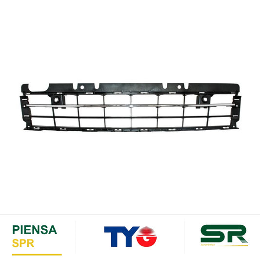 PARRILLA CON HOYO PARA SENSOR CON MOLDURA CROMADA CENTRAL VOLKSWAGEN BEETLE 2012-2016 TYG