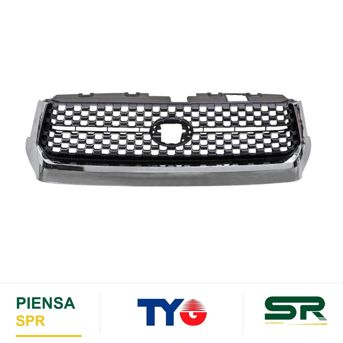 PARRILLA CENTRAL CROMADA GRIS TOYOTA TUNDRA 2018-2020 TYG