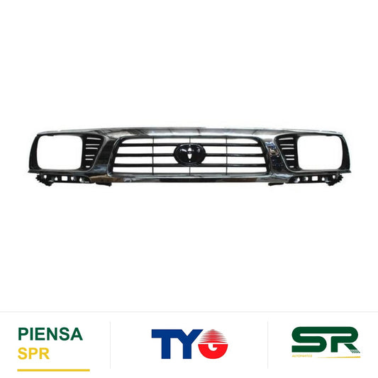 PARRILLA CROMADA TOYOTA TACOMA 1995-1996 4WD (BISEL INCLUIDO) TYG