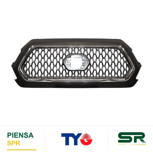 PARRILLA CROMADA NEGRA TOYOTA TACOMA 2018-2019 SPORT C / FILO TYG
