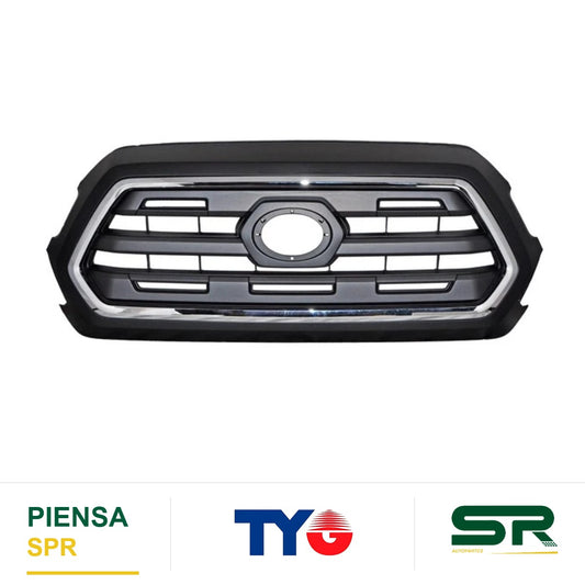 PARRILLA CON MOLDURA CROMADA NEGRA TOYOTA TACOMA 2016-2019 TYG