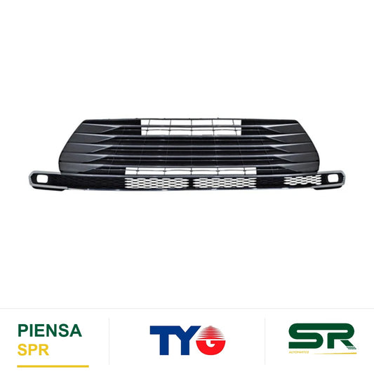 PARRILLA SIN HOYO PARA CÁMARA SIN HOYO PARA SENSOR CON MOLDURA CROMADA TOYOTA SIENNA 2021-2025 XLE / LIMITED / LE TYG