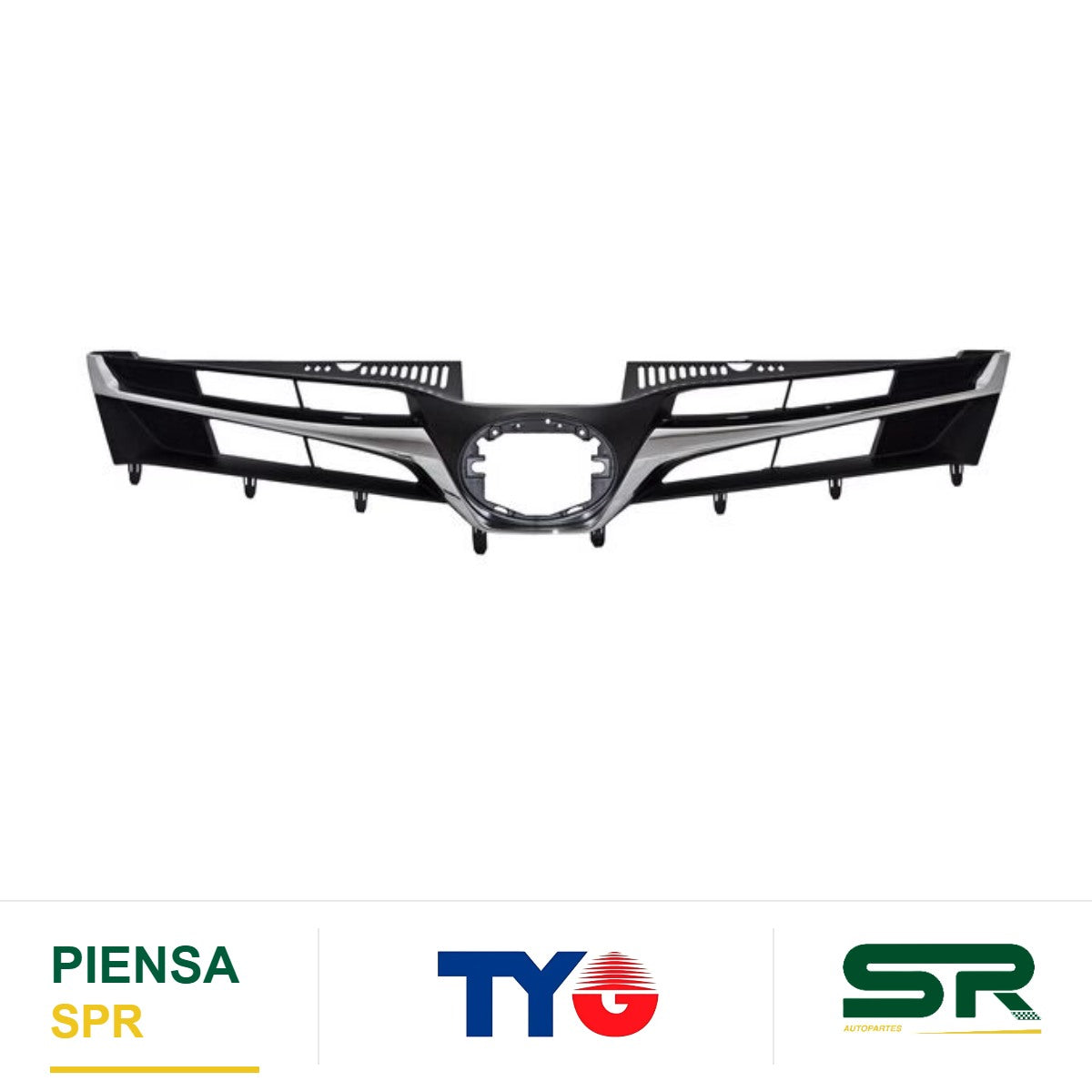 PARRILLA CON MOLDURA CROMADA NEGRA TOYOTA SIENNA 2018-2020 TYG
