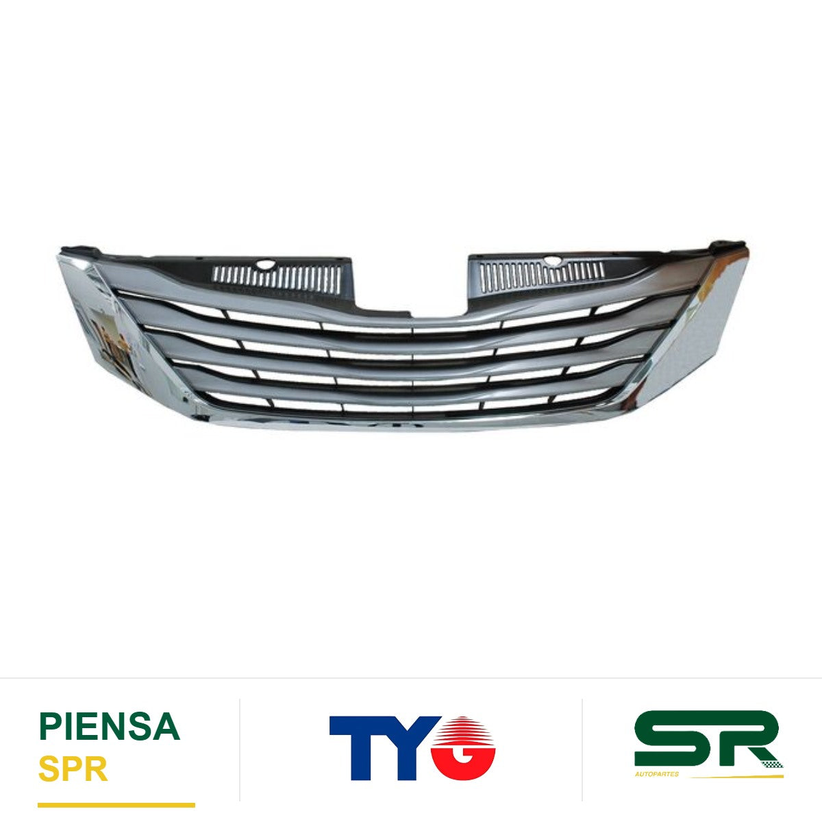 PARRILLA CON MOLDURA CROMADA TOYOTA SIENNA 2011-2017 TYG