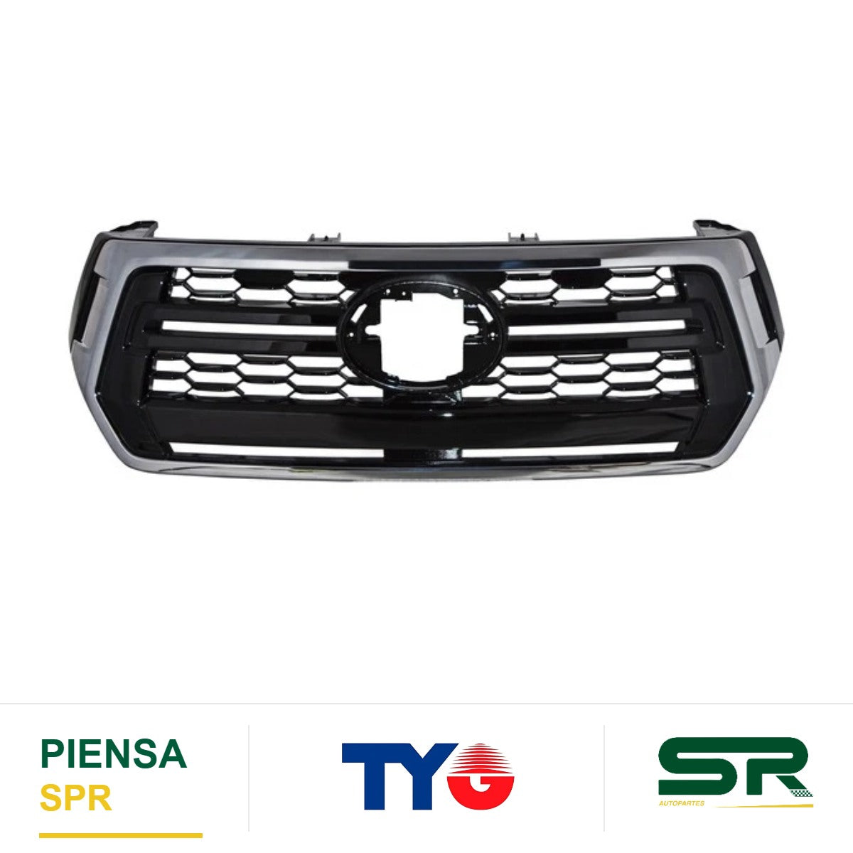 PARRILLA CON MOLDURA CROMADA TOYOTA HILUX 2019-2020 TYG