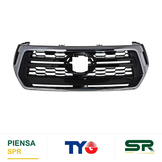PARRILLA CON MOLDURA CROMADA TOYOTA HILUX 2019-2020 ROCCO / REVO TYG