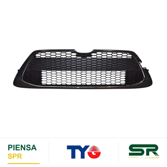 PARRILLA CROMADA CENTRAL TOYOTA COROLLA 2020-2023 LE FILO C / HOYO P / TIRON TYG