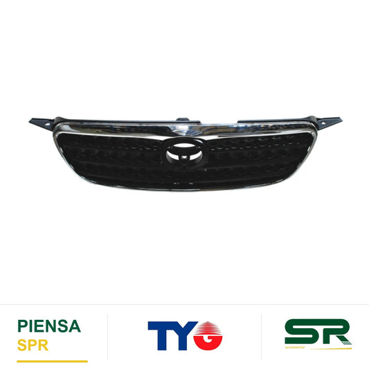 PARRILLA CON MOLDURA CROMADA NEGRA TOYOTA COROLLA 2005-2008 TYG
