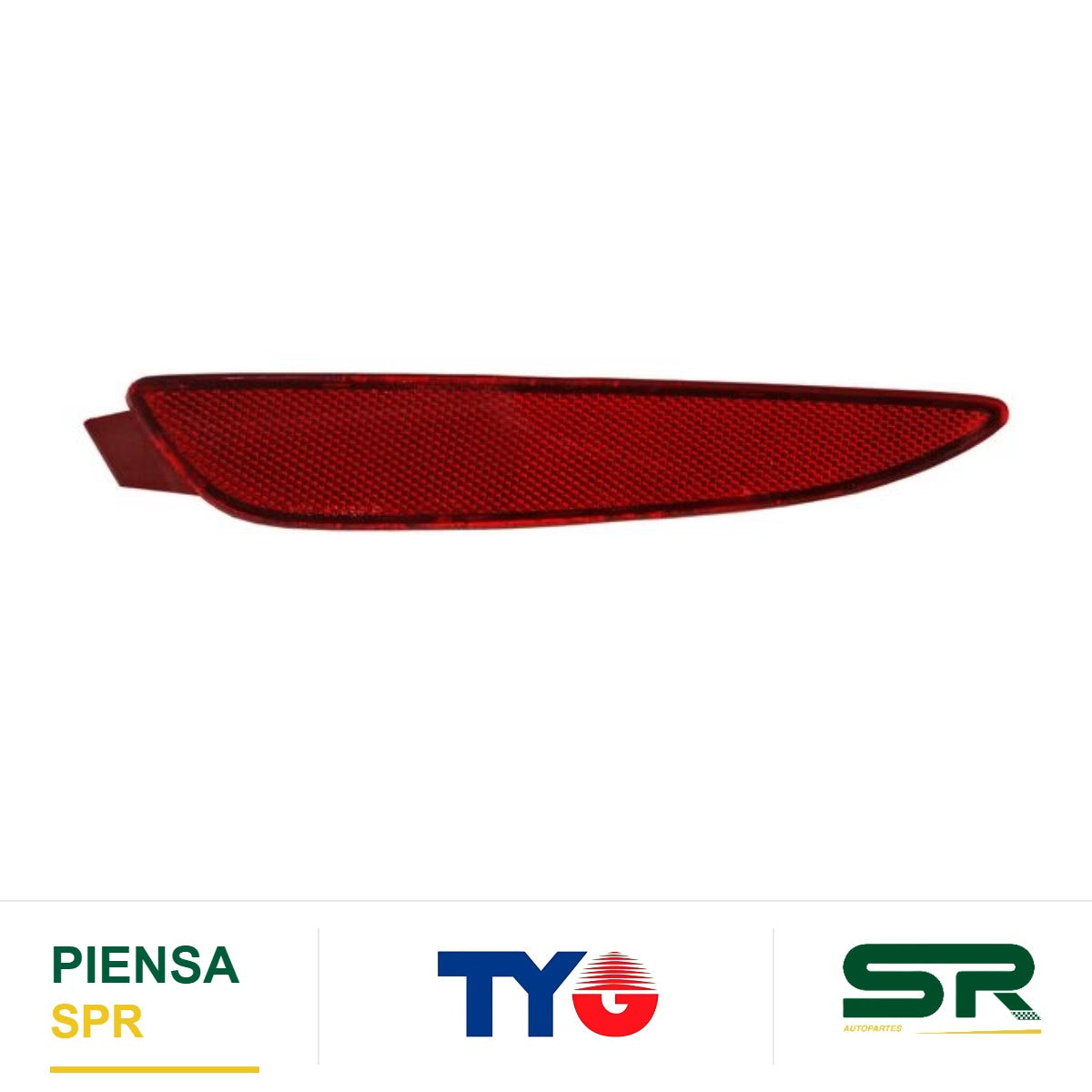REFLEJANTE DODGE TRASERO I10 2012 2014 5P TRASERO IZQUIERDO TYG 924060X100