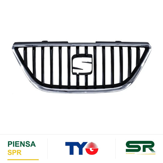 PARRILLA CON MOLDURA CROMADA NEGRA SEAT IBIZA 2009-2012 TYG