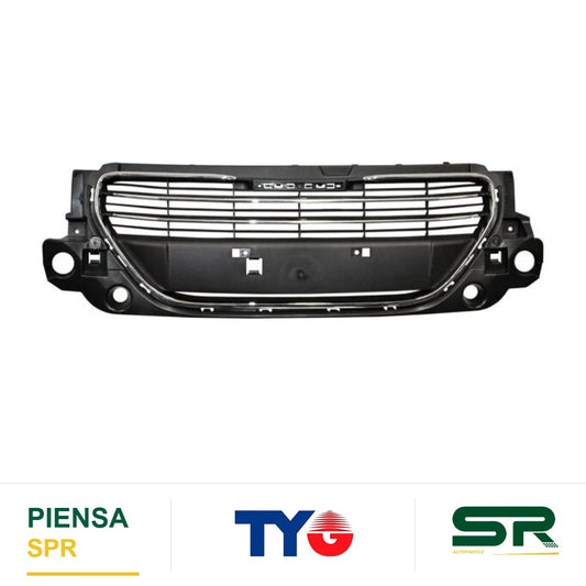 PARRILLA CON MOLDURA CROMADA NEGRA PEUGEOT 301 2013-2017 723M TYG
