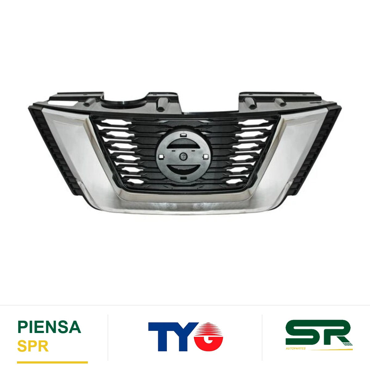 PARRILLA CON MOLDURA CROMADA NISSAN X-TRAIL 2018-2022 / NISSAN ROGUE 2018-2020 TYG