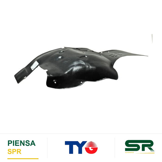 TOLVA SALPICADERA IZQUIERDA DELANTERA PLÁSTICO SECCIÓN PEUGEOT 206 2001-2009 TYG
