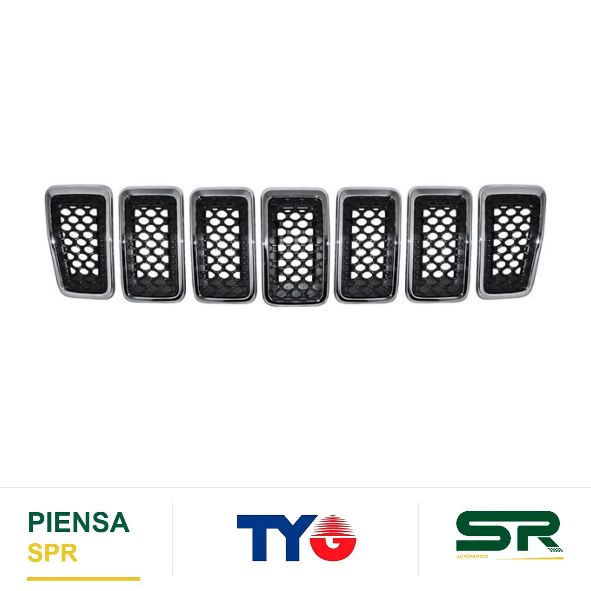 PARRILLA CON MOLDURA CROMADA JEEP CHEROKEE 2019-2020 TYG