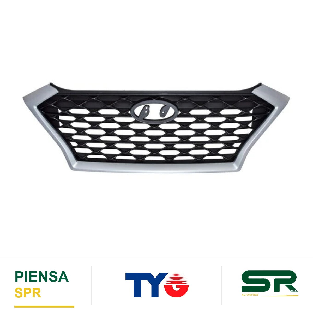 PARRILLA FILO PLATA PLATA HYUNDAI TUCSON 2019-2021 / HYUNDAI GLS 2040 TYG