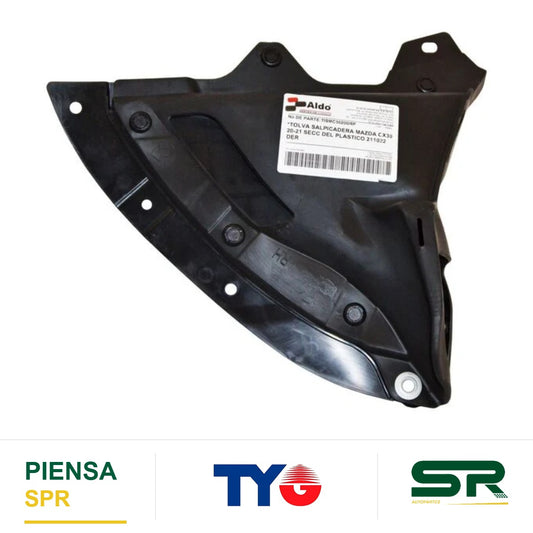 TOLVA SALPICADERA DERECHA DELANTERA PLÁSTICO SECCIÓN MAZDA CX-30 2020-2025 TYG