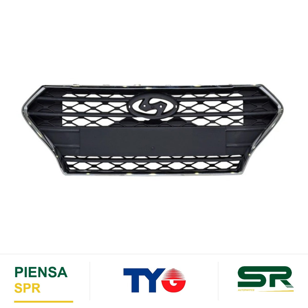 PARRILLA CON MOLDURA PLATA HYUNDAI ACCENT 2018-2022 TYG