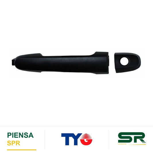MANIJA EXTERIOR DELANTERA IZQUIERDA PLÁSTICO TOYOTA HILUX 2005-2015 CORRUGADA TYG