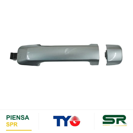 MANIJA EXTERIOR DELANTERA DERECHA SIN HOYO PLATA PLÁSTICO TOYOTA FJ CRUISER 2007-2014 P / LLAVE TYG