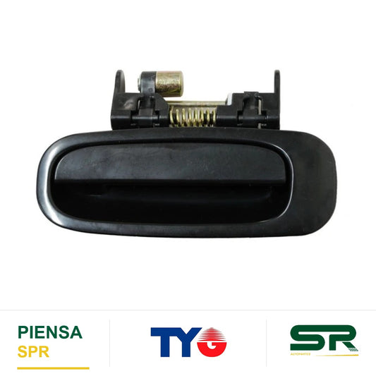 MANIJA EXTERIOR TRASERA IZQUIERDA PLÁSTICO TOYOTA COROLLA 1998-2002 CORRUGADA TYG
