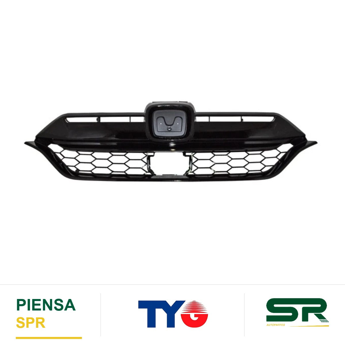 PARRILLA CENTRAL SIN HOYO PARA SENSOR CON MOLDURA HONDA CR-V 2020-2022 TYG