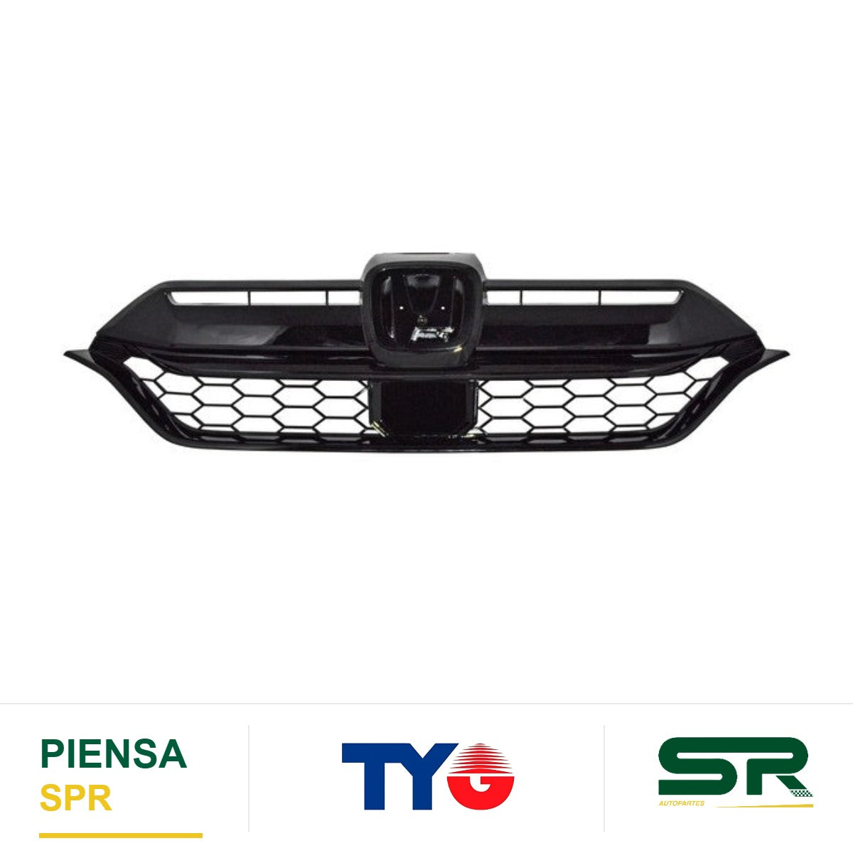 PARRILLA CENTRAL SIN HOYO PARA SENSOR CON MOLDURA HONDA CR-V 2020-2022 TYG