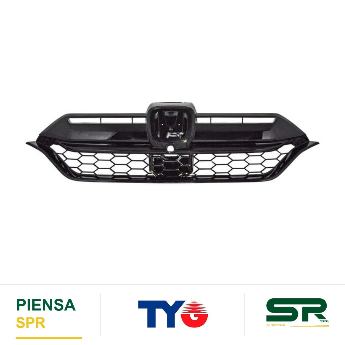 PARRILLA CENTRAL CON HOYO PARA SENSOR CON MOLDURA HONDA CR-V 2020-2022 TYG