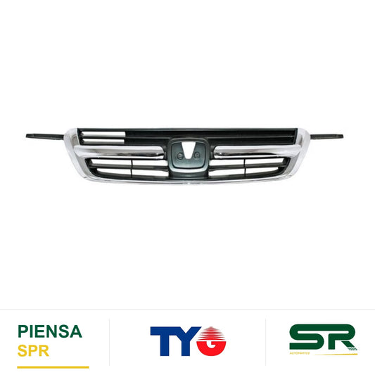 PARRILLA CON MOLDURA CROMADA HONDA CR-V 2002-2004 TYG