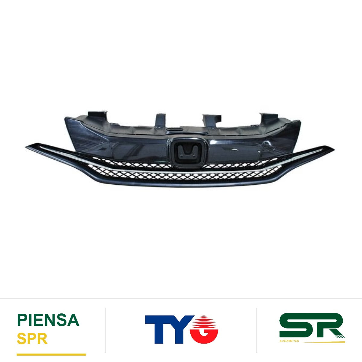PARRILLA CON MOLDURA CROMADA 2 PUERTAS HONDA CIVIC 2014-2015 TYG