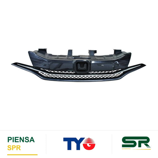 PARRILLA CON MOLDURA CROMADA HONDA CIVIC 2014-2015 2P TYG