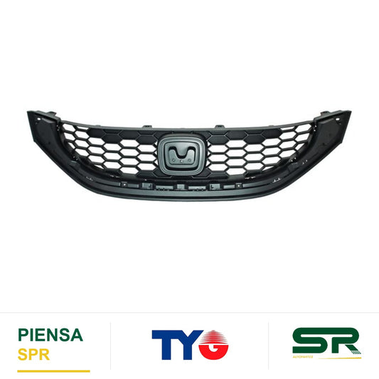 PARRILLA SIN MOLDURA CROMADA HONDA CIVIC 2013-2015 4P / 2P TYG