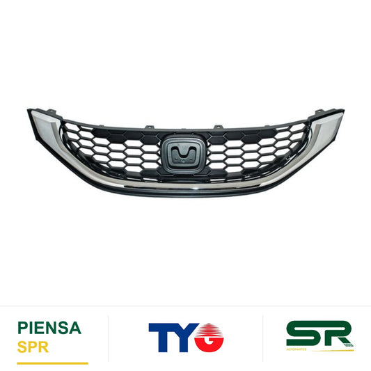 PARRILLA CON MOLDURA CROMADA HONDA CIVIC 2013-2015 4P / 2P 776 TYG