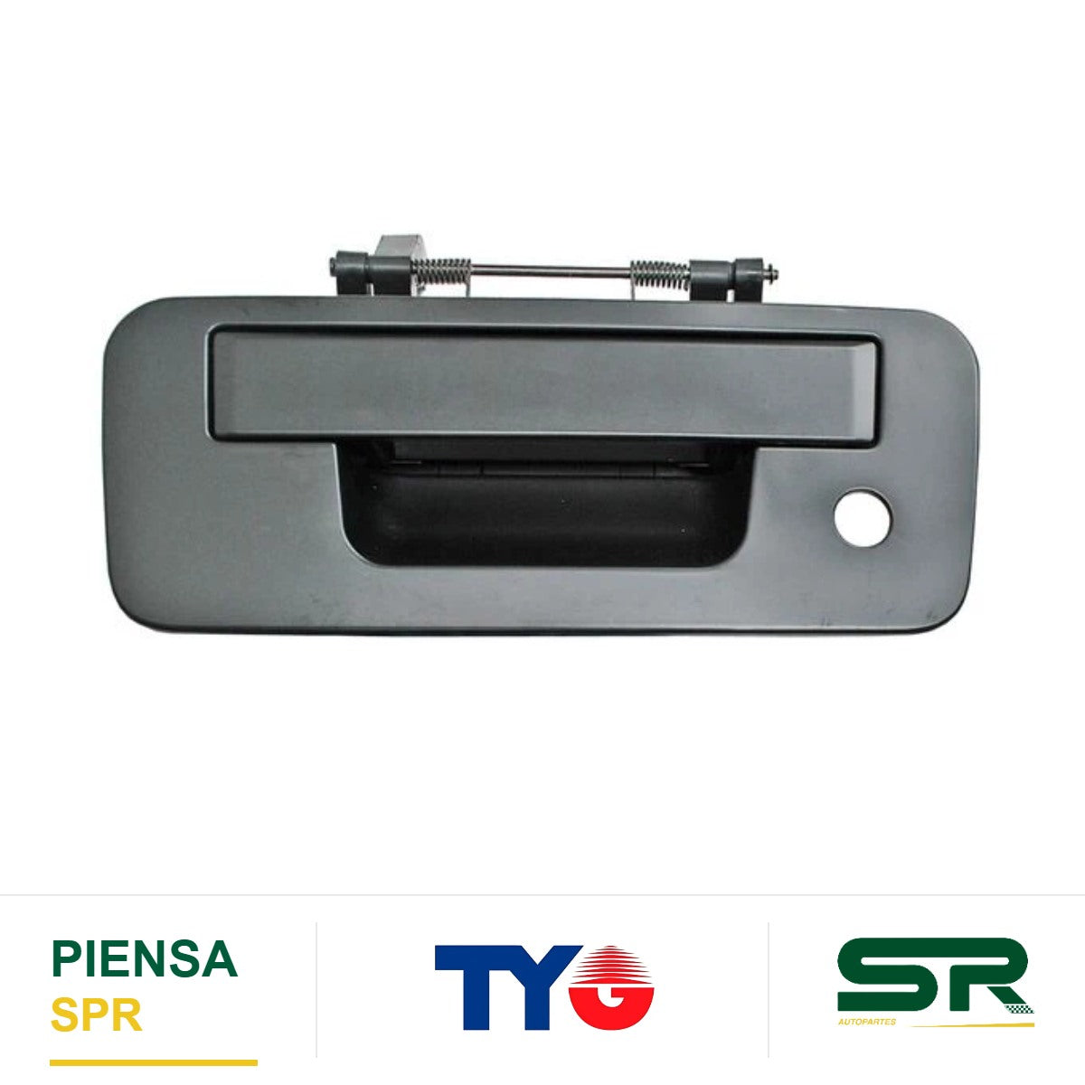 MANIJA TAPA CAJA CON HOYO PARA CÁMARA PLÁSTICO NISSAN TITAN 2013-2015 LISA COMPLETA TYG