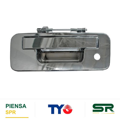 MANIJA TAPA CAJA CROMADA PLÁSTICO NISSAN TITAN 2013-2015 COMPLETA TYG