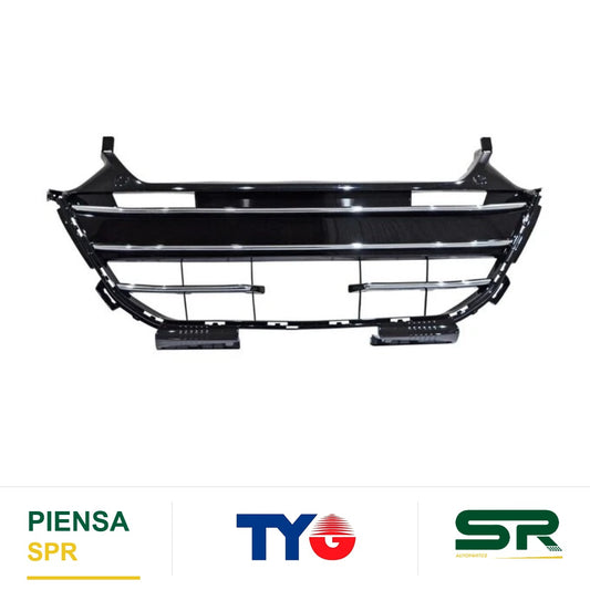 PARRILLA CON MOLDURA CROMADA PARA PINTAR CENTRAL HONDA ACCORD 2021-2022 TOURING C / HOYO SENS PINT TYG