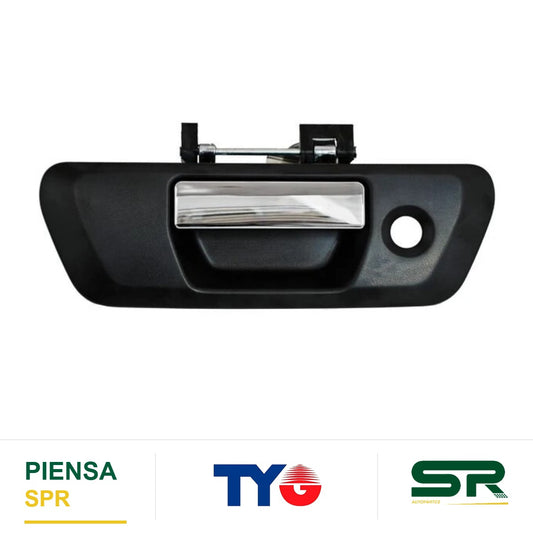 MANIJA NEGRA CROMADA NISSAN TAPA CAJA NISSAN PICKUP NP-300 / FRONTIER 2016-2025 / 346 TYG