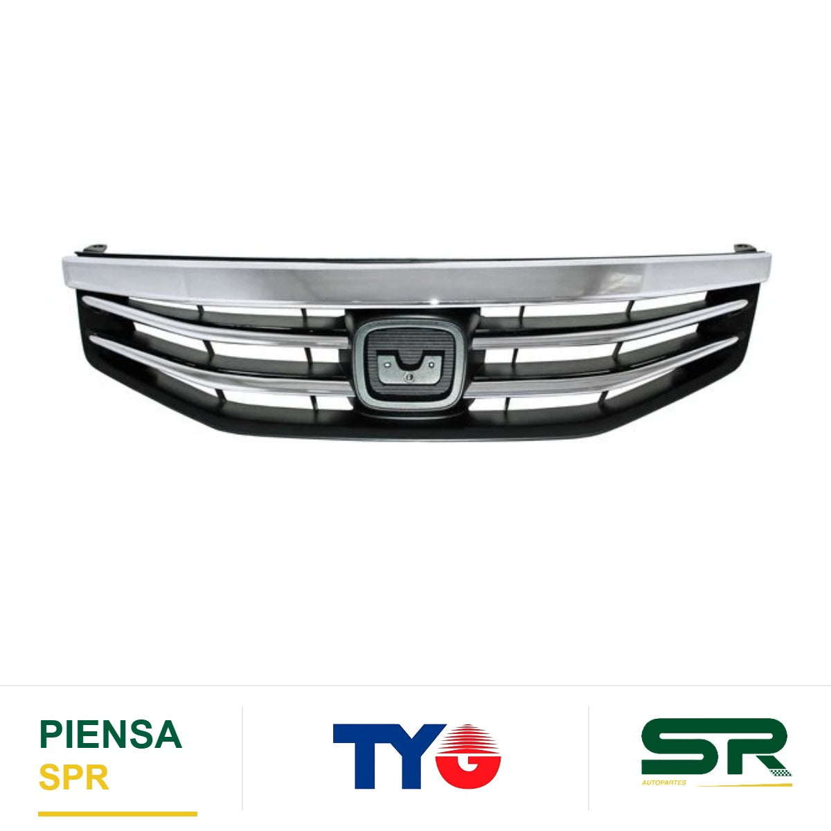 PARRILLA CON MOLDURA CROMADA COMPLETA 4 PUERTAS HONDA ACCORD 2011-2012 TYG