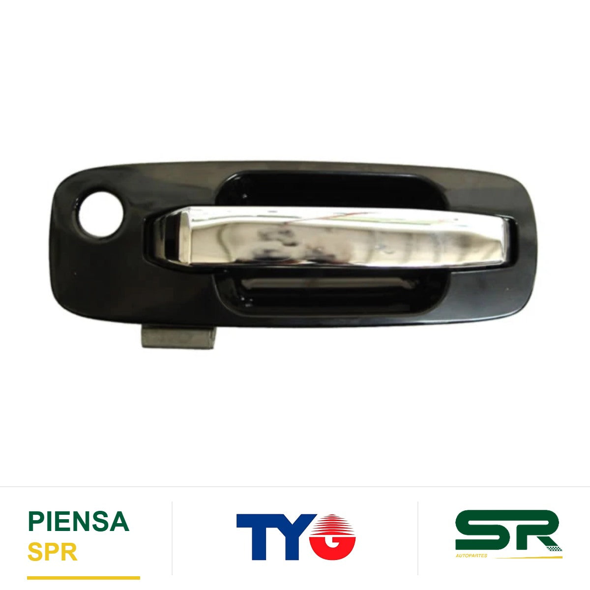 MANIJA EXTERIOR DELANTERA IZQUIERDA NEGRA CROMADA PLÁSTICO NISSAN X-TRAIL 2002-2007 TYG