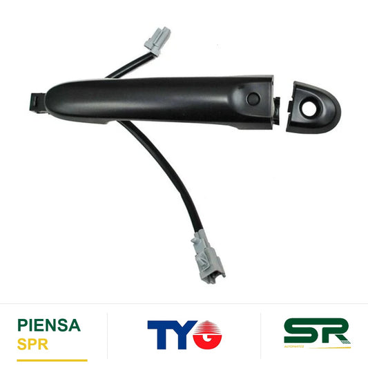MANIJA EXTERIOR DELANTERA IZQUIERDA PLÁSTICO NISSAN VERSA 2012-2019 / V-DRIVE 2020-2025 / MARCH 2012-2025 LISA P / SENS TYG