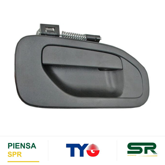 MANIJA EXTERIOR DELANTERA IZQUIERDA SIN HOYO PLÁSTICO NISSAN URVAN 2014-2024 P / LLAVE CORRUGADA TYG