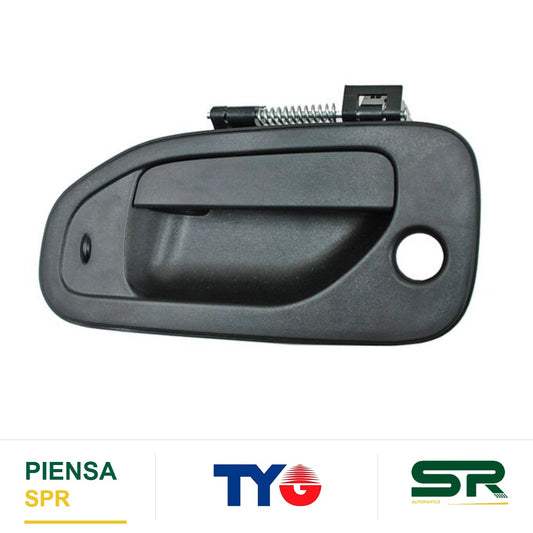MANIJA EXTERIOR DELANTERA IZQUIERDA CON HOYO PLÁSTICO NISSAN URVAN 2014-2024 P / LLAVE CORRUGADA TYG
