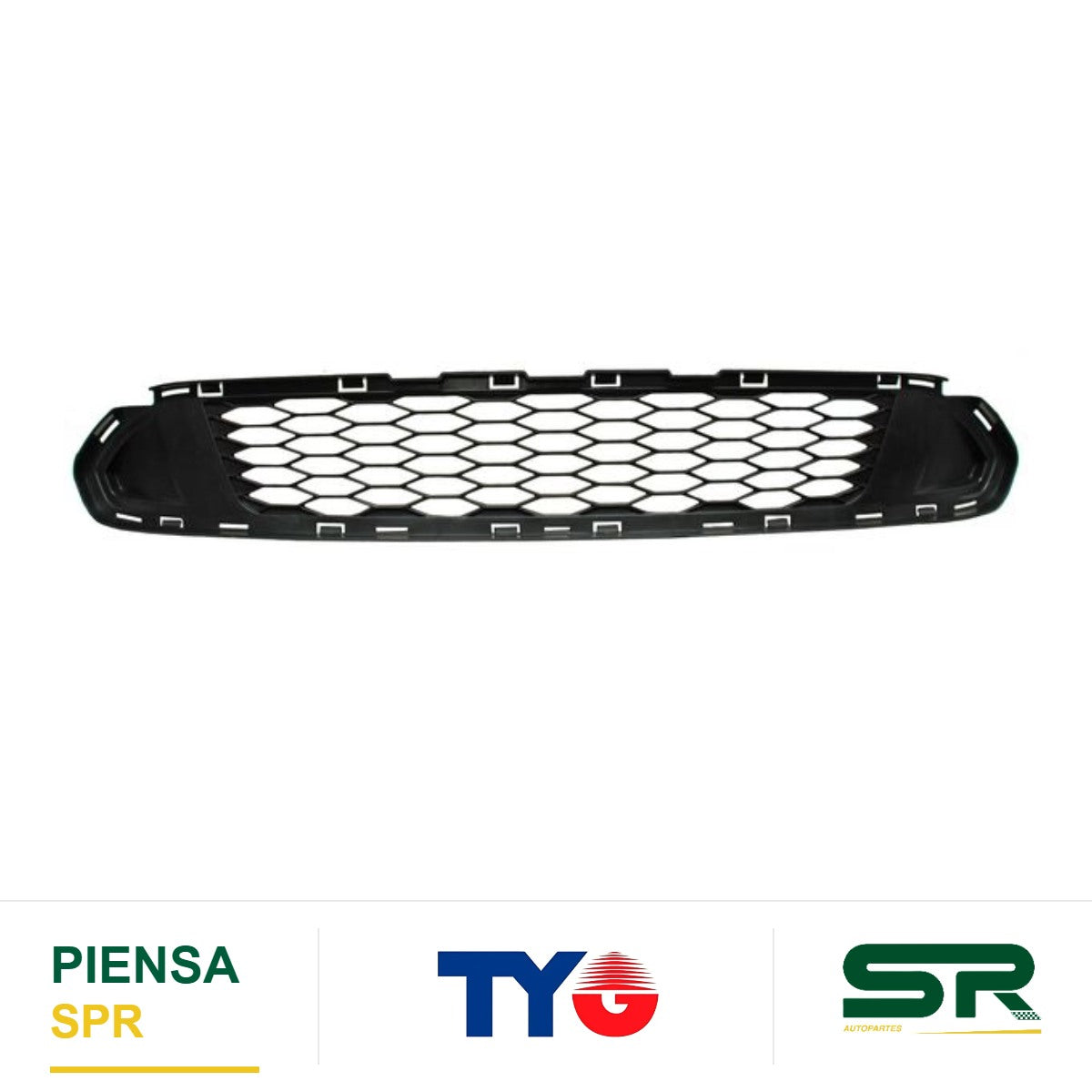 PARRILLA CENTRAL DE FASCIA NEGRA FORD FUSION 2010-2012 TYG