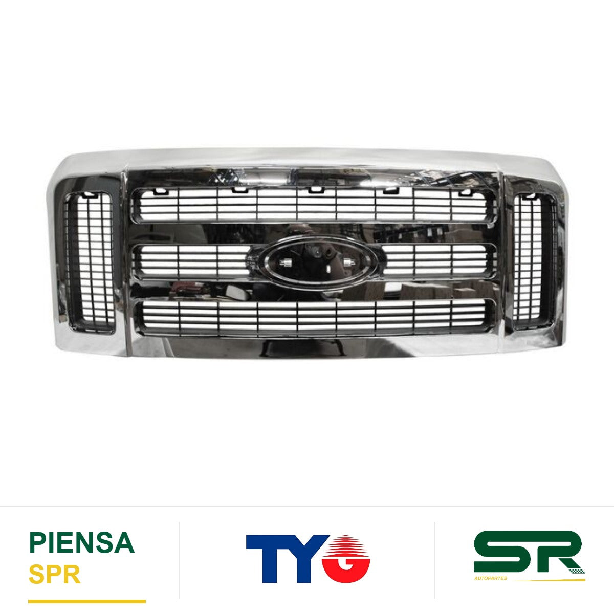 PARRILLA CROMADA COMPLETA FORD SUPER DUTY 2008-2010 TYG