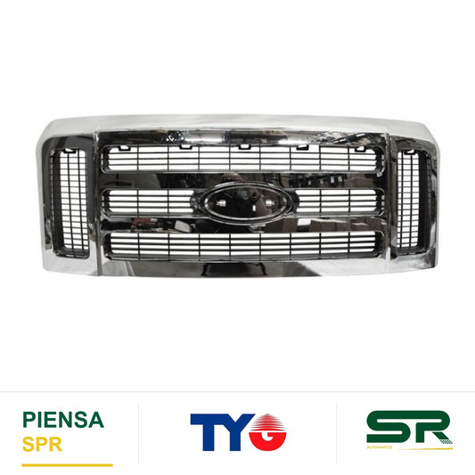 PARRILLA VERSIÓN USA CROMADA FORD SUPER DUTY 2008-2010 S / LETRAS COMPLETA ALD74 DMV TYG