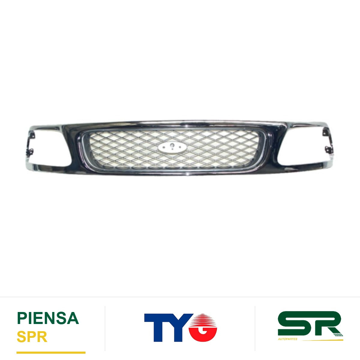 PARRILLA CROMADA ROMBOS FORD PU 1997-1998 TYG