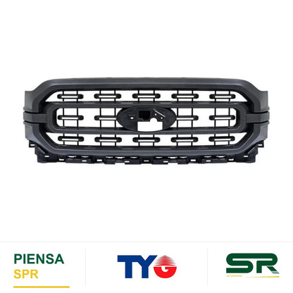 PARRILLA CENTRAL CON MOLDURA NEGRA FORD PU 2021-2023 TYG